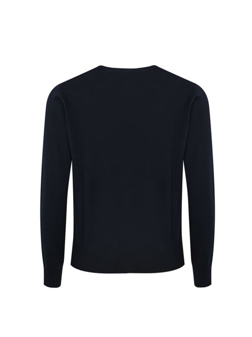 Pullover logo in lana navy blue DSQUARED2 | S74HA1496 D13046524